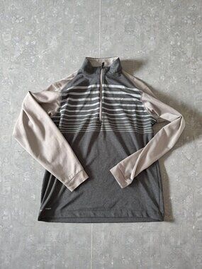PING Women's Gray Zip Long Sleeve Active Top Size Small